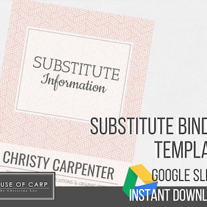 Sub Binder Template using Google Slides