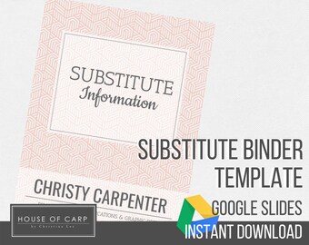 Sub Binder Template using Google Slides