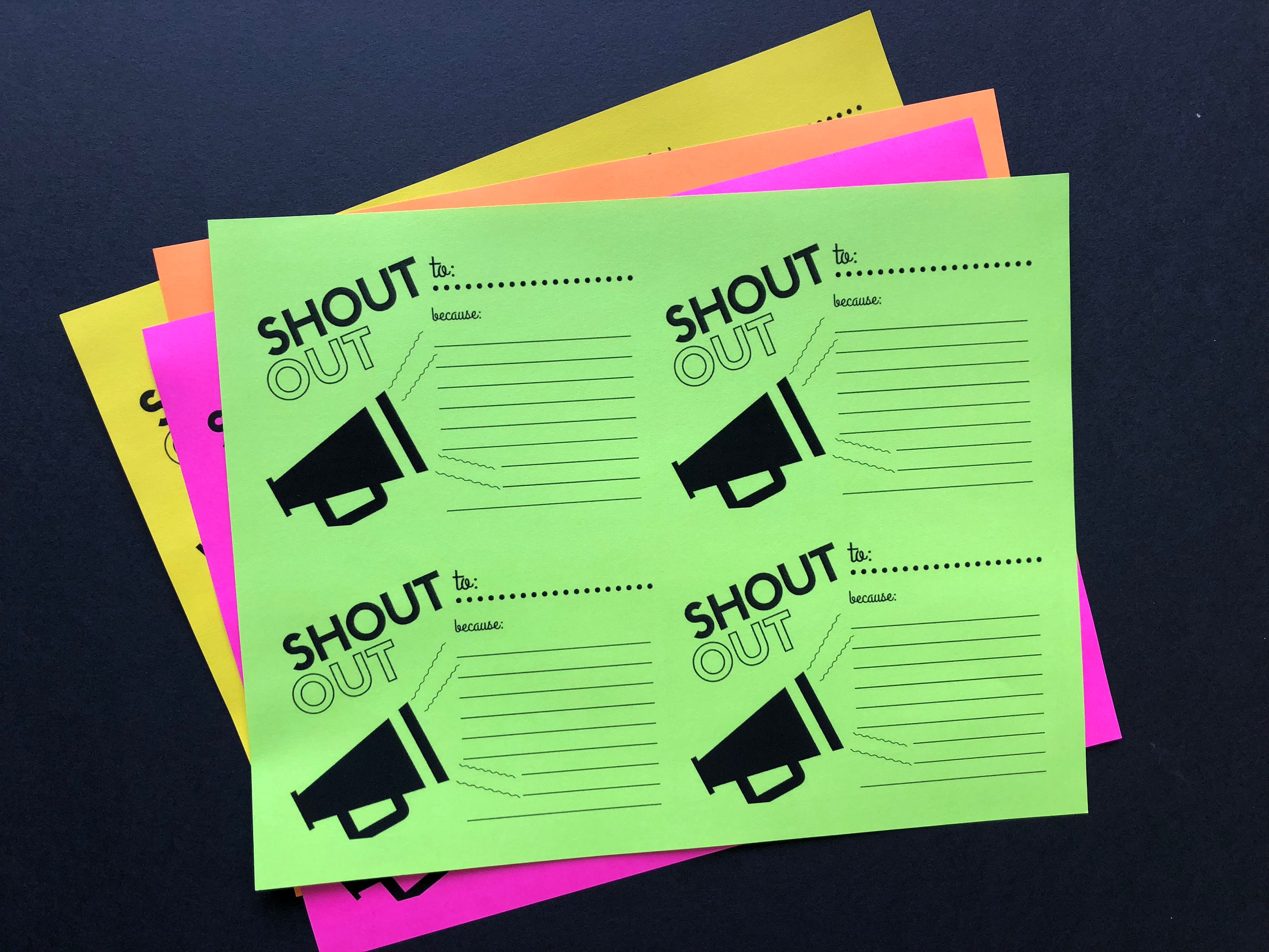 Shout Out Templates Shout Out Templates