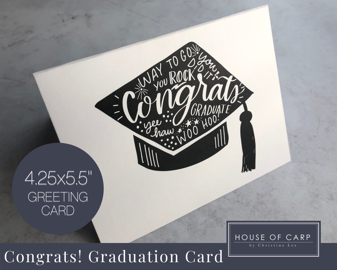 Graduation Card, High School Graduation, College Graduation - Etsy