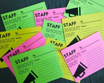 Staff Shout Out Digital Printable