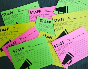 Staff Shout Out Digital Printable