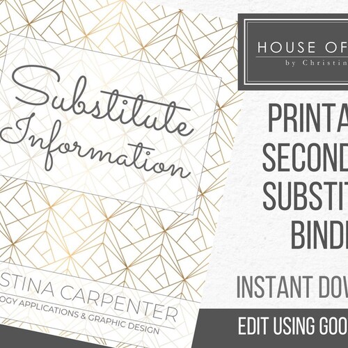 INSTANT DOWNLOAD Sub Binder Template Using Google Slides Etsy
