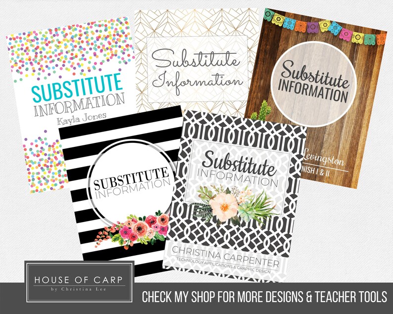 Sub Binder Template Using Google Slides Etsy