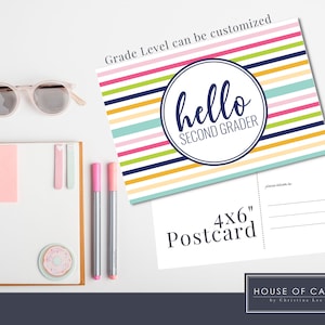 Back to School - Student Postcard - Welcome to My Class -
