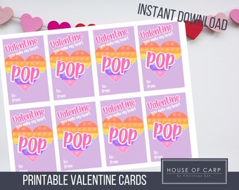 Pop It Valentine Printables