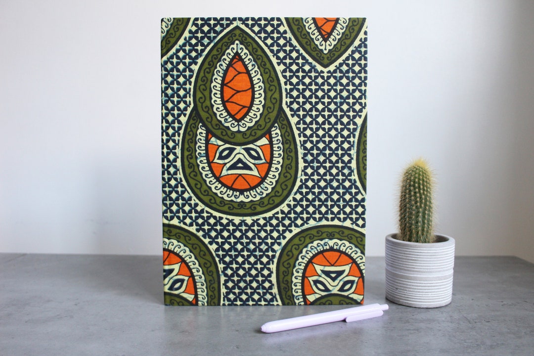 A4 African Print, Ankara, Printed Notebook, Gifts, Stationary, Diary ...