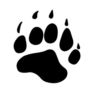 ST-I001 - Sticker / Adesivo Impronta ORSO - BEAR