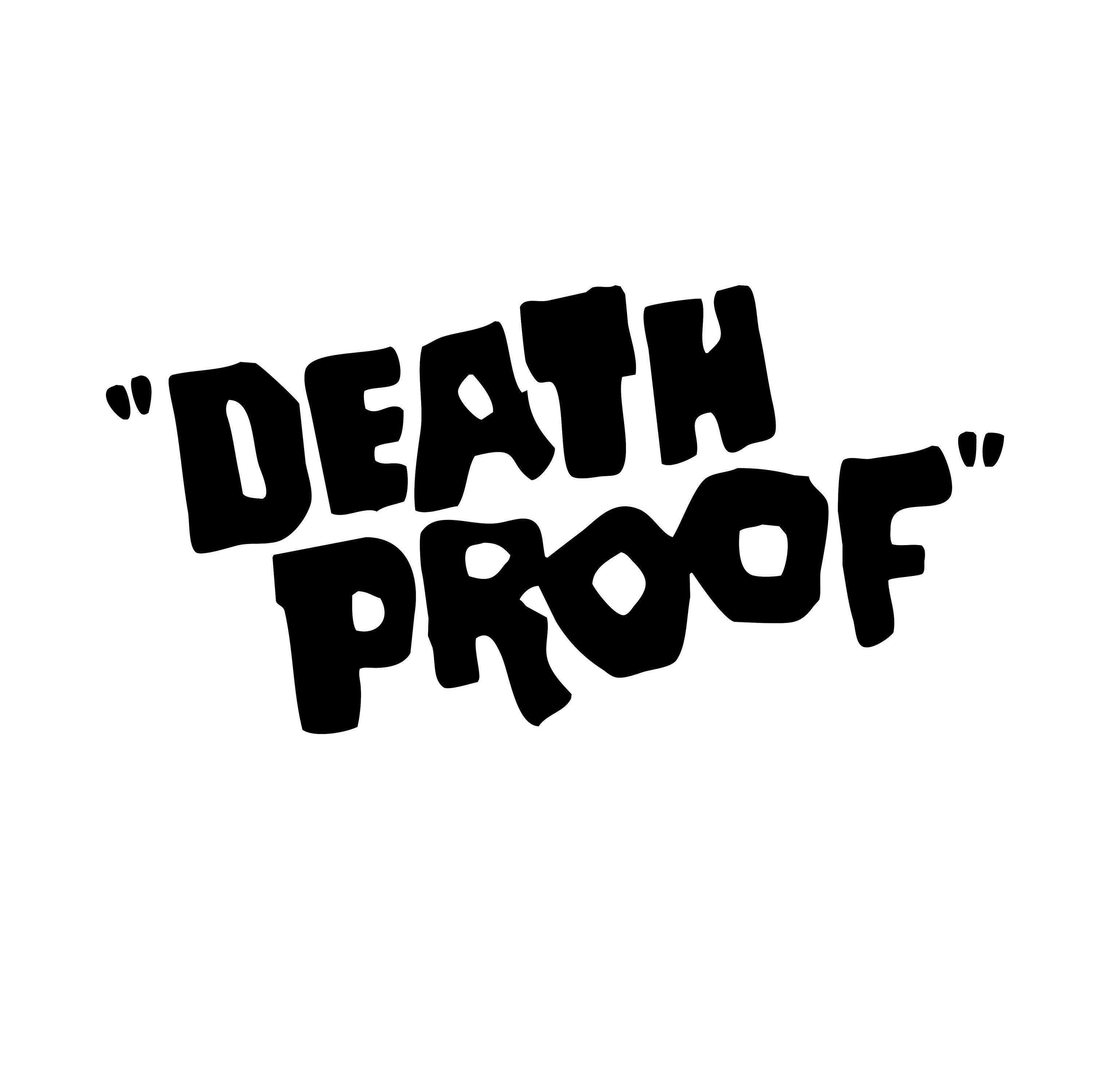 Death proof sticker - Etsy España, image size:3000x2999