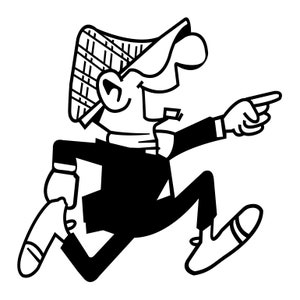 ST-A004 - sticker / adesivo Andy CAPP - 11,5x11,5 cm