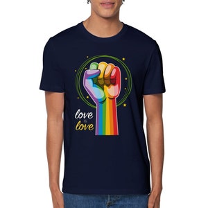 026G - Camiseta Unisex Cuello Redondo Ecológica Orgullo Gay - Love & Love 2022