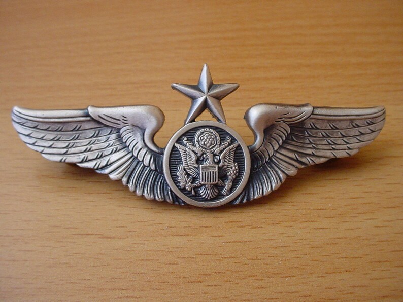 Us Air Force Pilot badge Etsy