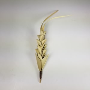 Ananas di palma, sciolto (15 cm) - 6 pezzi - decorazioni in foglie di palma, composizioni nuziali, arte dell'intreccio di palme, artigianato da 5 minuti