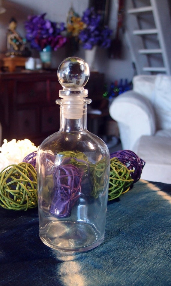 Glasflaschen (6 Flaschen) 8 oz. - KOSTENLOSE FRACHT - schöne Glasflaschen, Glasstopfen, Diffusorflasche