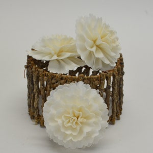 Sola Adela (7 cm) - 12 pcs - sola wood flower, wood flower art, wedding arrangements, sola flower bouquet