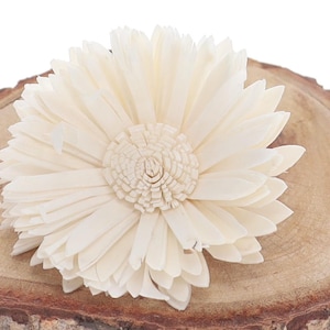 Sola Pariairie Sunflower (8 cm)-12pcs-sola wood flower, wood flower art, wedding arrangement, sola flower bouquet.