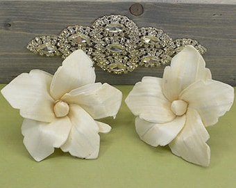 Sola Queen Flower (8cm) - 12 pk - sola wood flower, wood flower art, wedding arrangements, sola flower bouquet