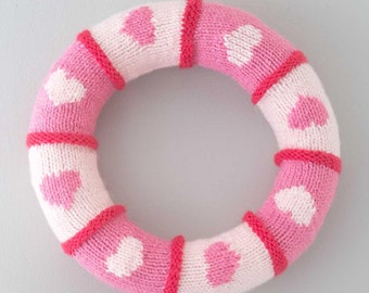 Patrón de tejido de corona de corazón de San Valentín / Patrón de tejido de corona de San Valentín / Patrón de tejido de corazón / Patrón de tejido de corona de corazón