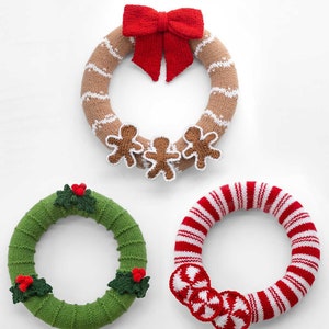 SPAR 20%! Christmas Wreath Knitting Patterns / Weihnachtskranz Strickmuster / Christmas Wreath Knitting Patterns / Weihnachtskranz Strickmuster