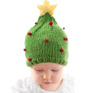 Christmas Tree Hat KNITTING PATTERN / Christmas Tree Pattern / Knit Christmas Tree Hat / Christmas Knitting Pattern
