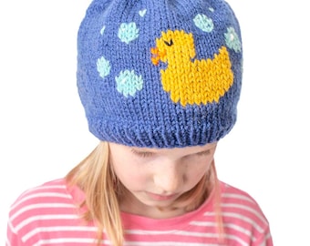 Rubber Duck Hat KNITTING PATTERN / Duck Knitting Pattern / Duck Hat Pattern / Duck Pattern