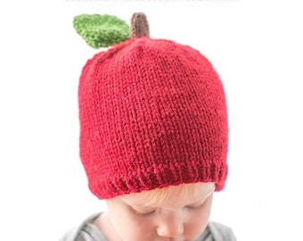 Apple Hat BREIEN PATROON/Apple breipatroon/Apple patroon/Gebreide Apple Hat patroon