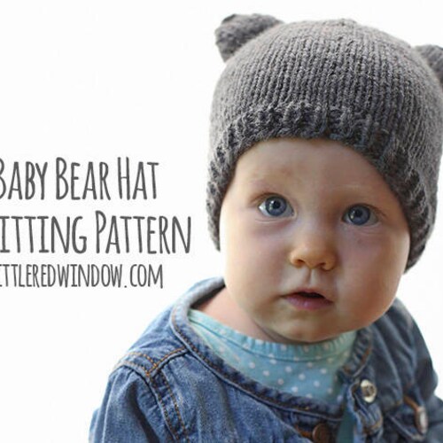 Baby Bear Hat KNITTING PATTERN With Ears / Bear Hat Pattern Etsy