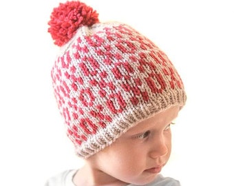 Valentine Tic Tac Toe KNITTING PATTERN / xoxoxo / XO pattern /Valentines Day Baby/First Valentines/fair isle knit hat / Hugs and Kisses xo