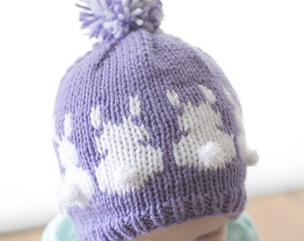 Easter Bunny Hat KNITTING PATTERN / Bunny Hat Pattern / Easter Outfit / Baby Boy Easter Hat / Easter Bunny Outfit / Baby Easter Hat