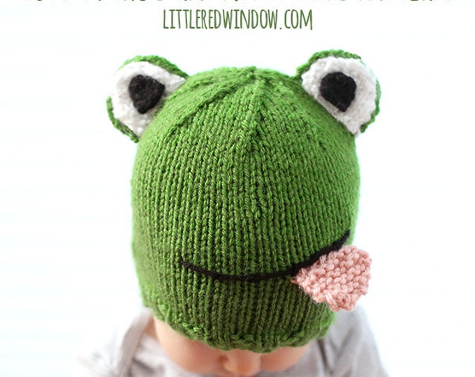 Baby Frog Hat KNITTING PATTERN / Frog Hat Pattern / Knit Frog Etsy