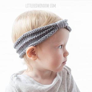 Baby Knit Headband KNITTING PATTERN / Knit Baby Headband / - Etsy