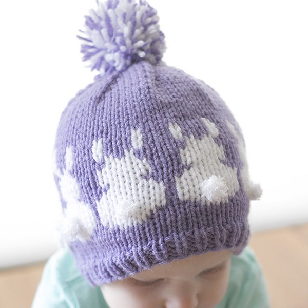 Easter Bunny Hat KNITTING PATTERN / Bunny Hat Pattern / Easter Outfit / Baby Boy Easter Hat / Easter Bunny Outfit / Baby Easter Hat