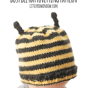 Baby Bee Hat KNITTING PATTERN / Bee Knitting Pattern / Baby Bumblebee / Baby Bee Costume / Honey Bee / Bee Hat Pattern / Bee Baby Hat