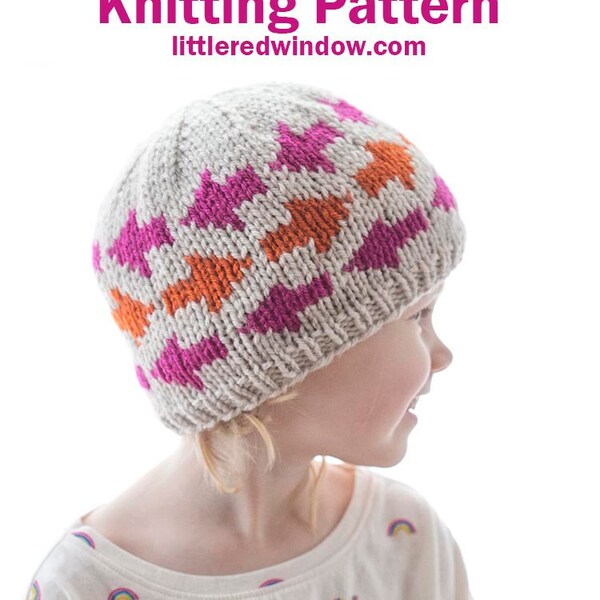 Which Way Arrows Hat KNITTING PATTERN / Arrow Pattern / Arrows Baby Hat Knitting Pattern / Fair Isle Baby Hat Knitting Pattern