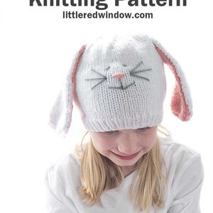 Floppy Bunny Hat KNITTING PATTERN / Bunny Hat Pattern /Floppy Bunny Ears Hat Knitting Pattern