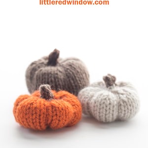 Little Pumpkin KNITTING PATTERN / Knit Pumpkin Pattern / DIY Fall Decor Pattern / Pumpkin Decor Knitting Pattern