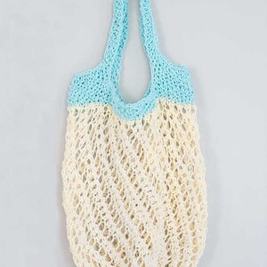 Twist Market Bag KNITTING PATTERN / Cotton Market Bag Pattern / Produce Bag Knitting Pattern / Lace Knitting Pattern