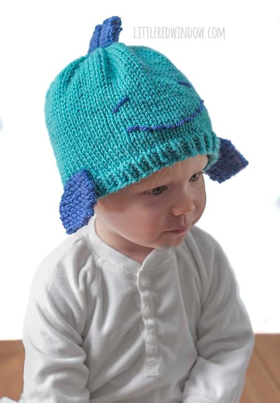 Fish Hat KNITTING PATTERN / Fish Hat Pattern / Baby Fish Hat