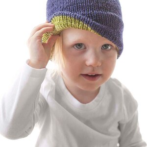 Easy Double Brim Hat KNITTING PATTERN / Warm Hat Pattern / - Etsy