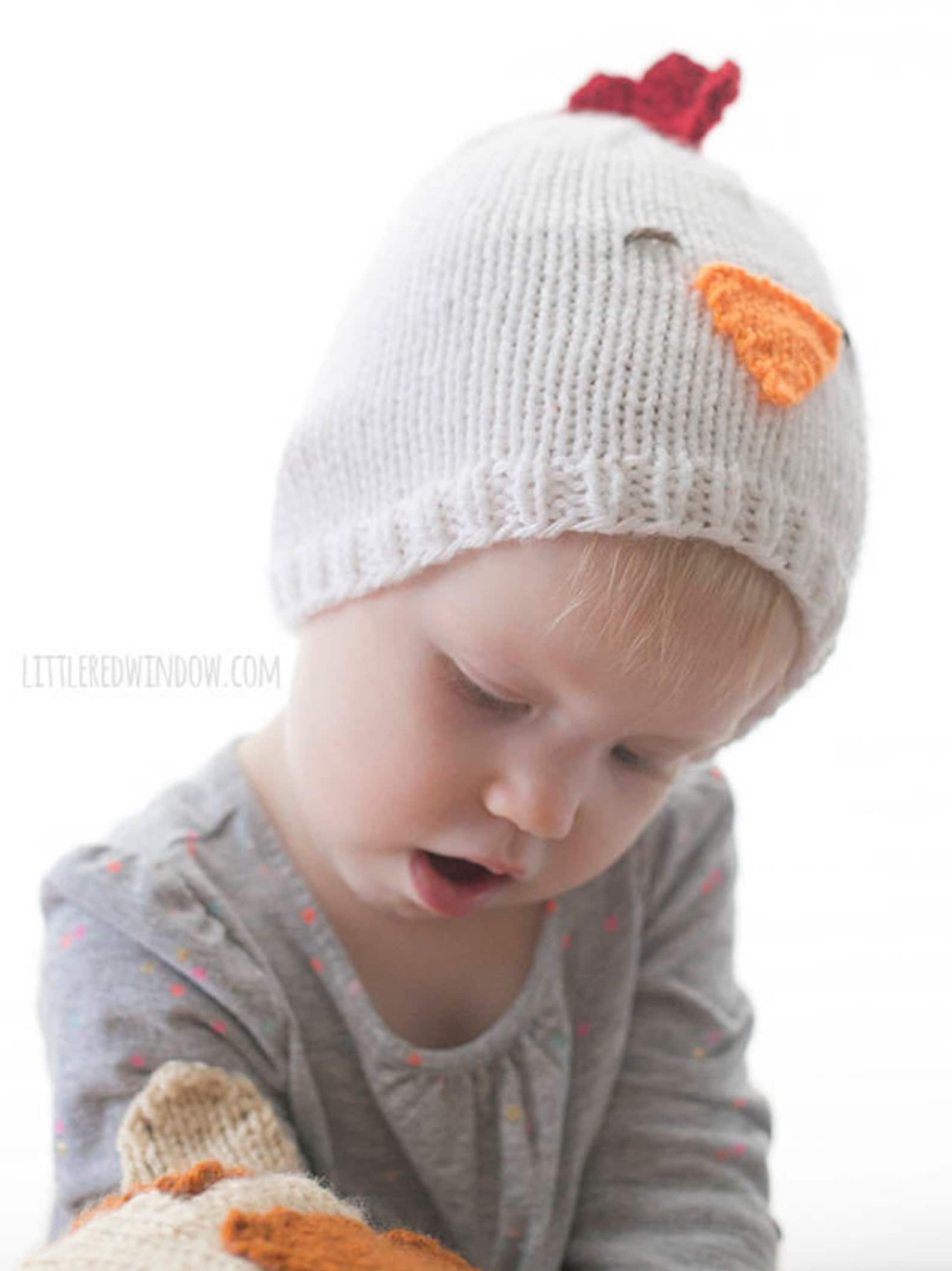Baby Chicken Hat KNITTING PATTERN / Knitted Chicken / Chicken Etsy Canada