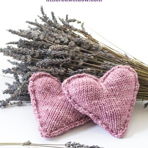 Heart Shaped Handwarmer KNITTING PATTERN / Knit Heart Shape Pattern / Knit Sachet Pattern / Pocket Hand Warmer Knitting Pattern image 3