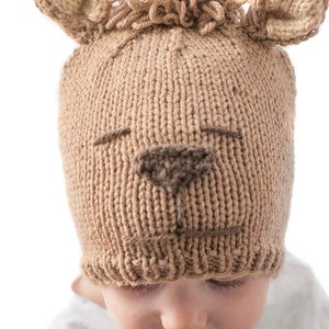 Alpaca Hat KNITTING PATTERN / Alpaca Pattern / Baby Llama Hat / Llama Pattern / Alpaca Baby Hat / Newborn Photo Prop / Knit Alpaca Hat image 6