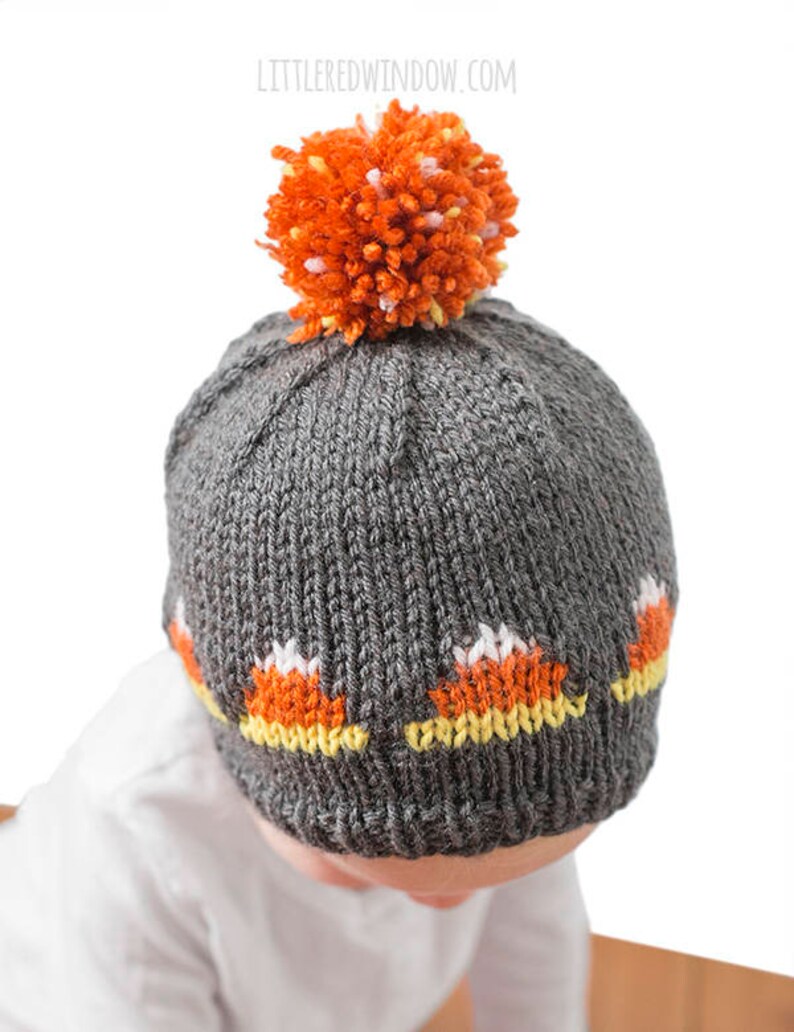 Baby Candy Corn Hat KNITTING PATTERN / Candy Corn Outfit / 1st afbeelding 3