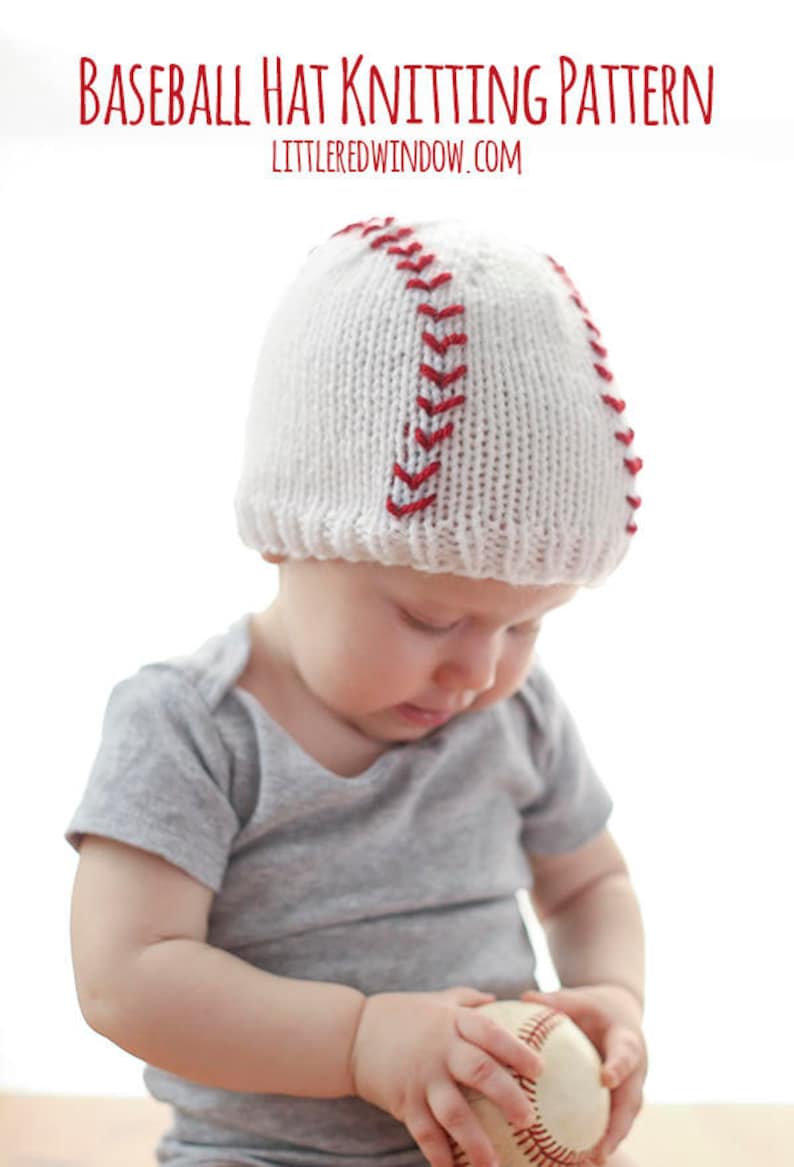Baby Baseball Hat KNITTING PATTERN / Baseball Hat Pattern / Etsy
