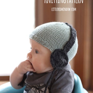 Baby Headphone Hat KNITTING PATTERN / Awesome Baby Gift / Musical Baby Gift / Rock Baby Gift / Knit Boy Hat Pattern / Baby Headphones