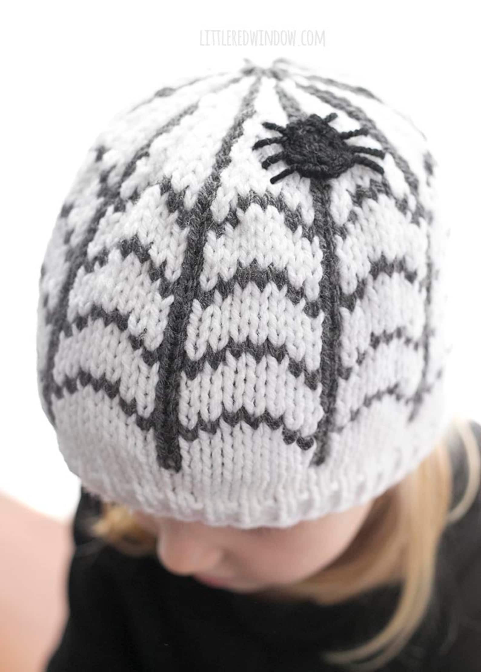 Spiderweb Hat KNITTING PATTERN / Halloween Spiderweb Pattern / Etsy