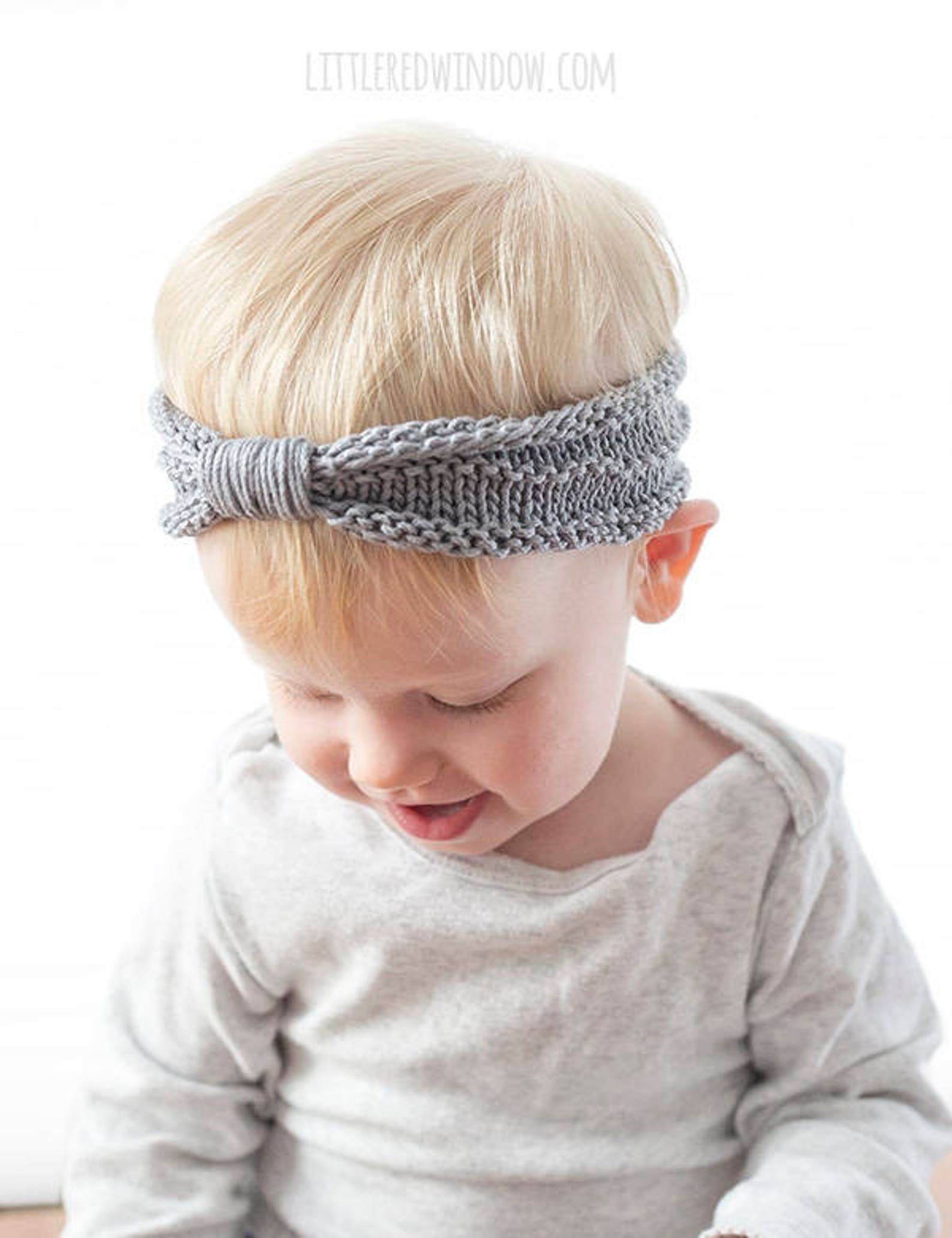 Baby Knit Headband KNITTING PATTERN / Knit Baby Headband / Etsy