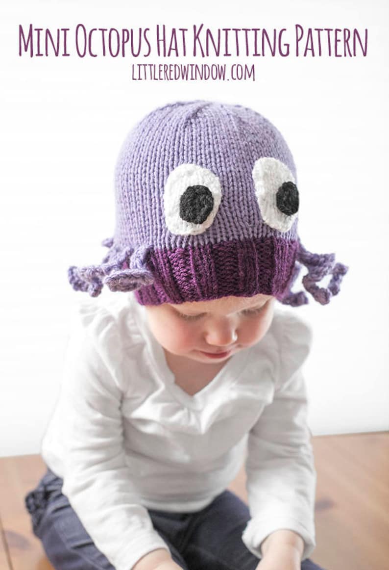 Octopus Hat KNITTING PATTERN / Octopus Pattern / Knit Octopus Etsy