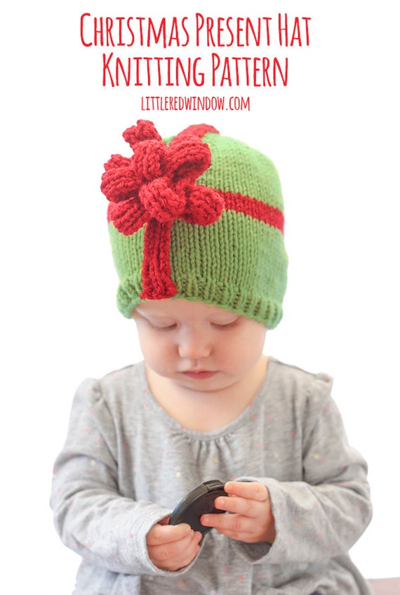 Save 20 5 Christmas Hat Knitting Patterns Christmas Hat Etsy