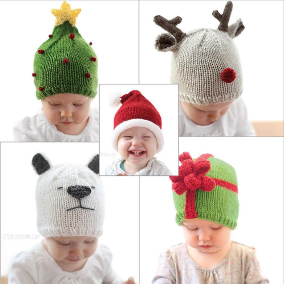 Save 20 5 Christmas Hat Knitting Patterns Christmas Hat Baby Knit Hat Pattern My First Christmas Christmas Outfit Knit Christmas Hat
